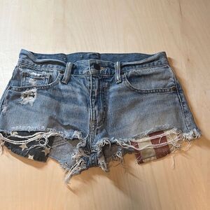 Denim & Supply Ralph Lauren Distressed Boyfriend Vintage Cut -Off‎ Shorts Sz 25